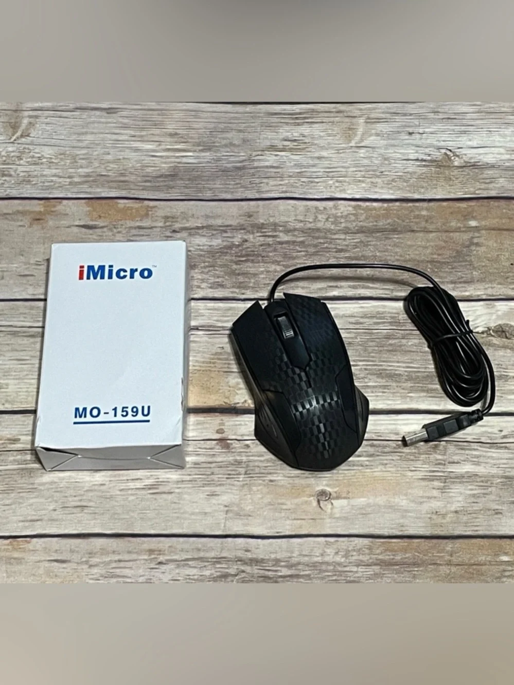 iMicro MO-159U Black Wired USB Mouse